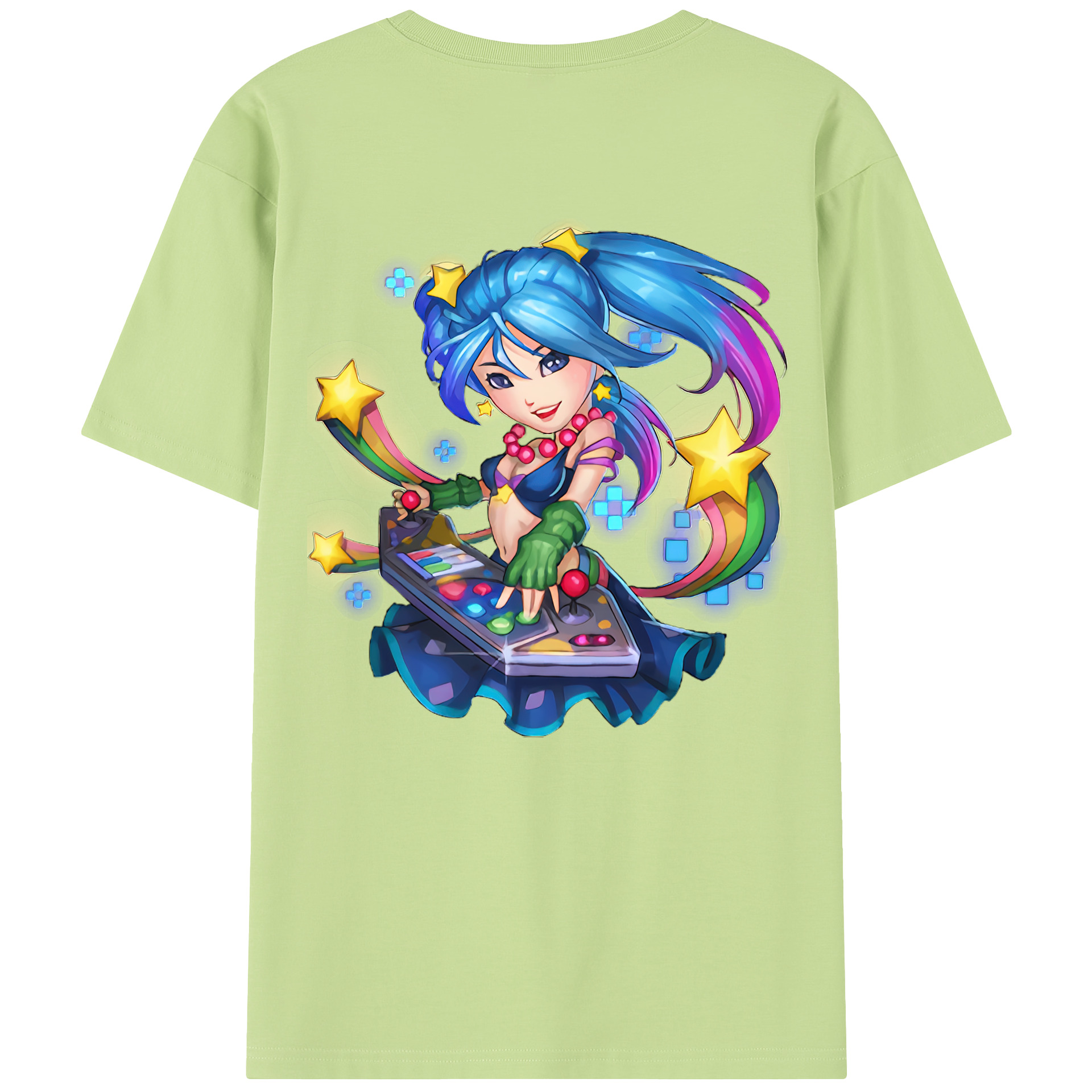 リーグ・オブ・レジェンド League of Legends LOL 綿100％半袖Tシャツ（背面プリント）